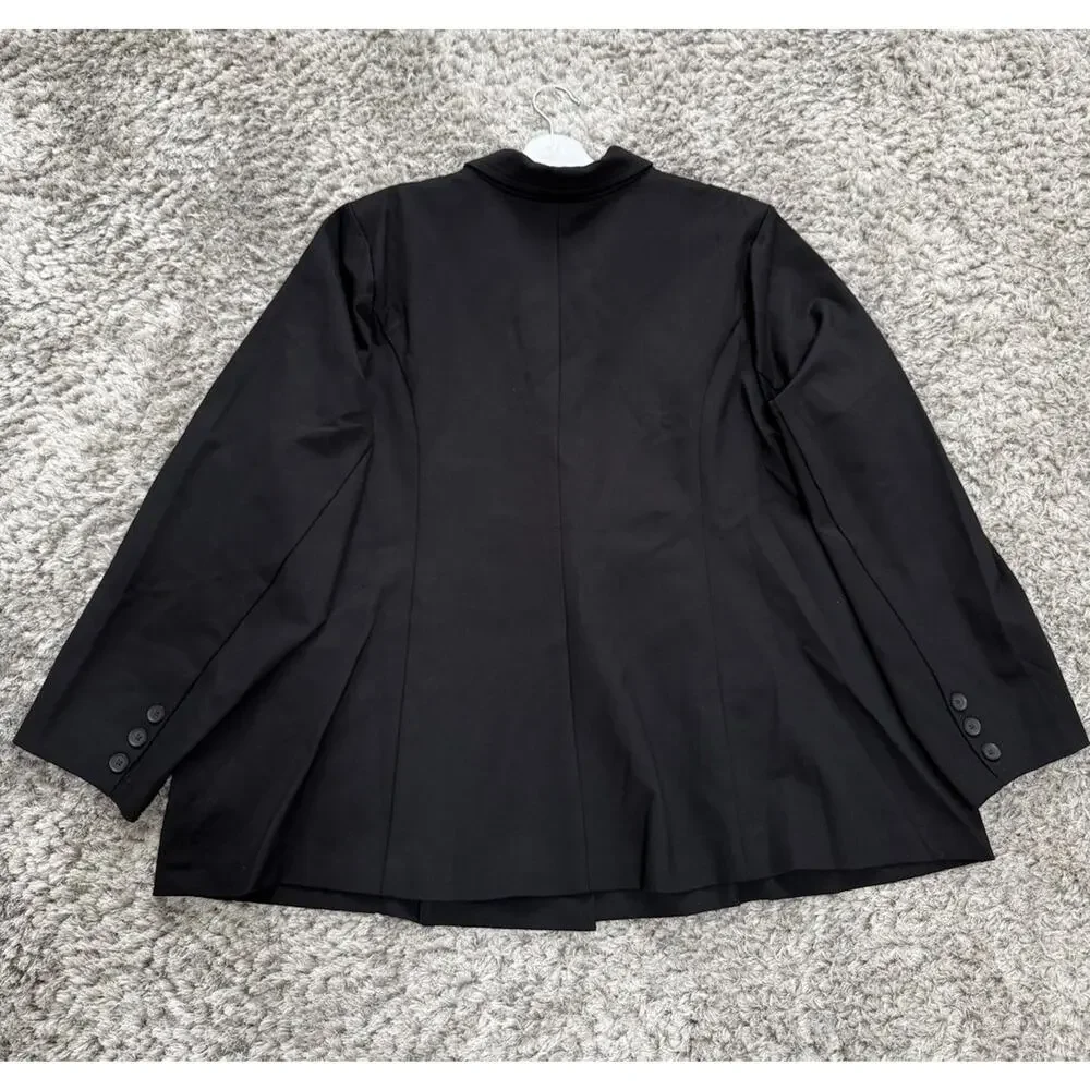 Torrid Womens Black Blazer Jacket Single Button Plus Size 6X Workwear Office NWT